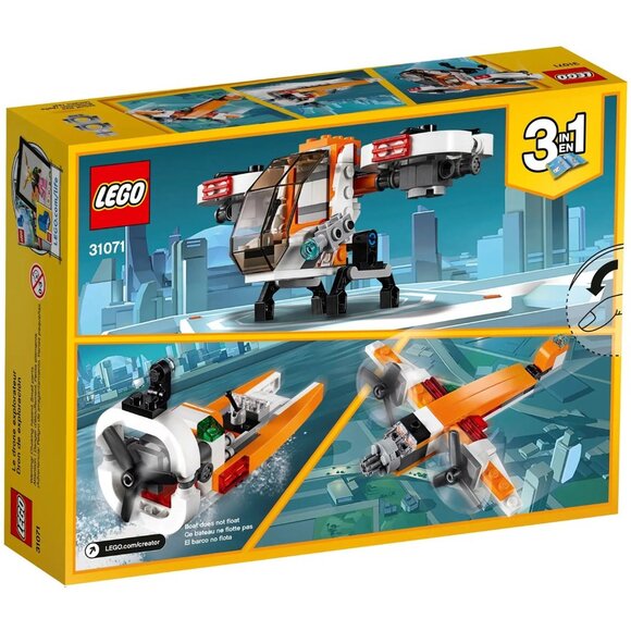 3/55❤️sealed 31071 LEGO Creator 3-in-1 Drone Explorer Swamp Boat Propeller Plane - Picture 4 of 14
